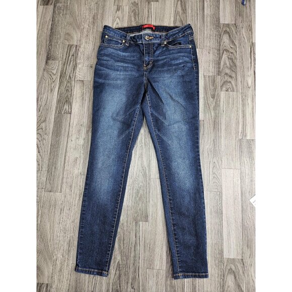 (3/$35) Jennifer Lopez Jeans Womens 12 Blue Skinny Dark Wash Stretch Denim - Picture 1 of 11